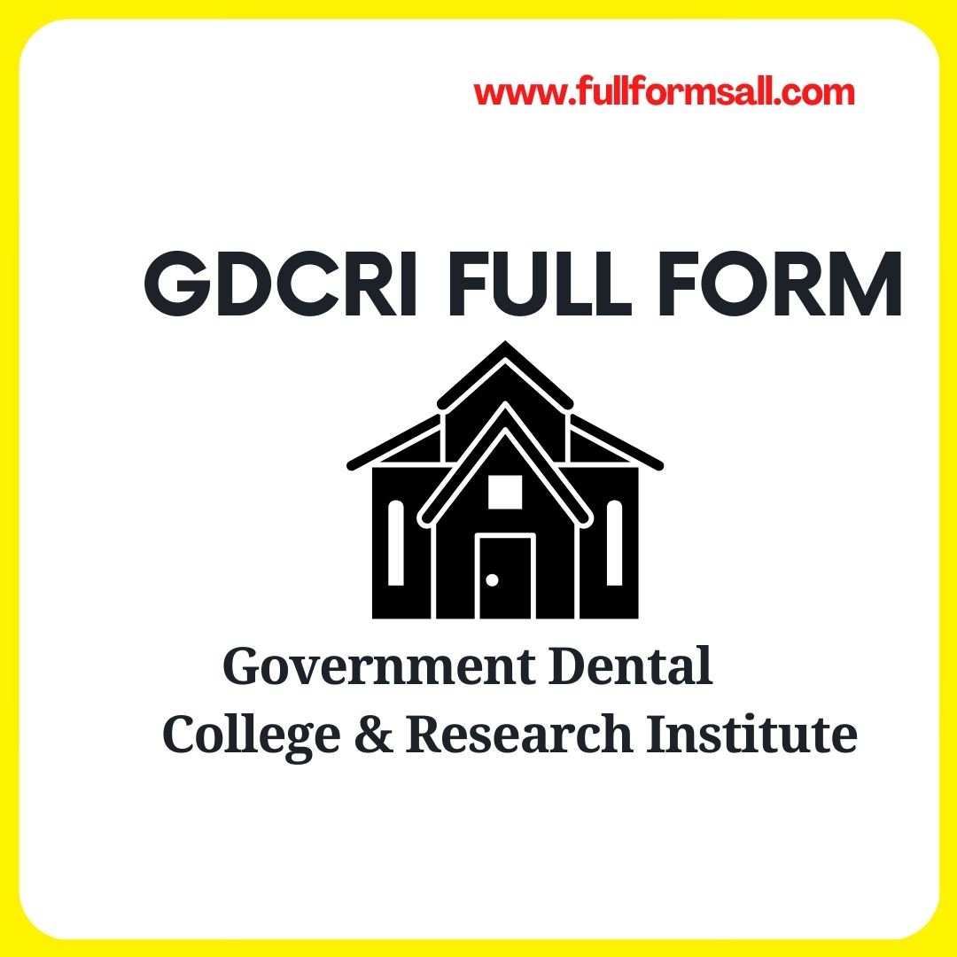 GDCRI FULL FORM 