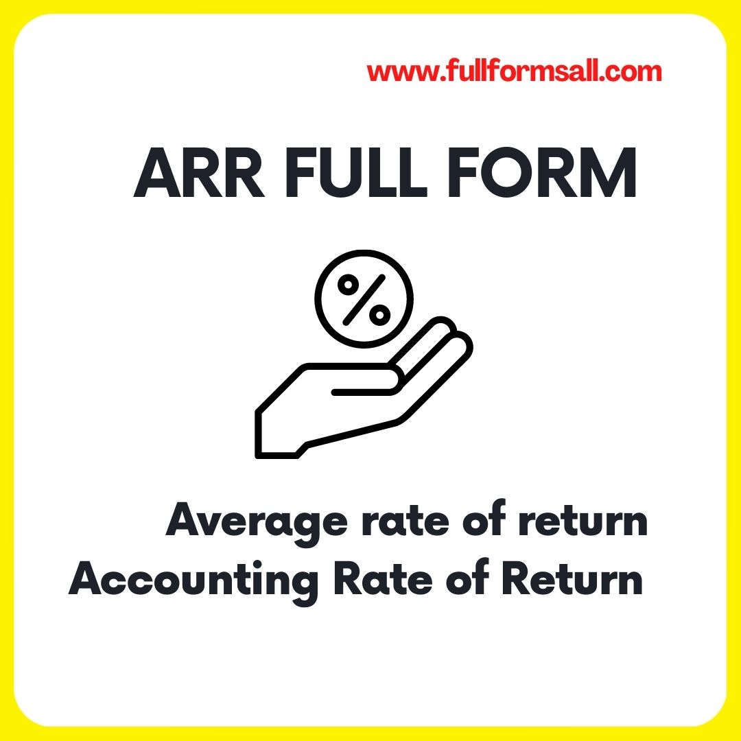ARR FULL FORM IN BANKING