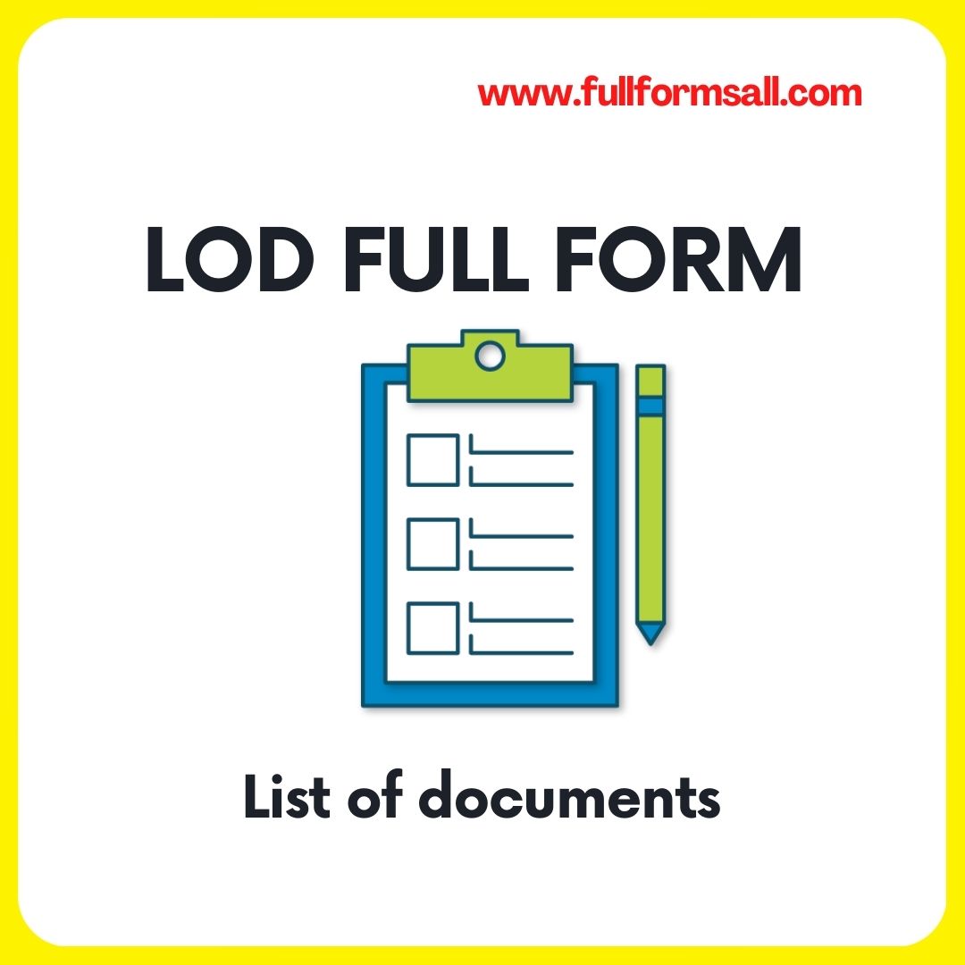 LOD FULL FORM IN BANKING