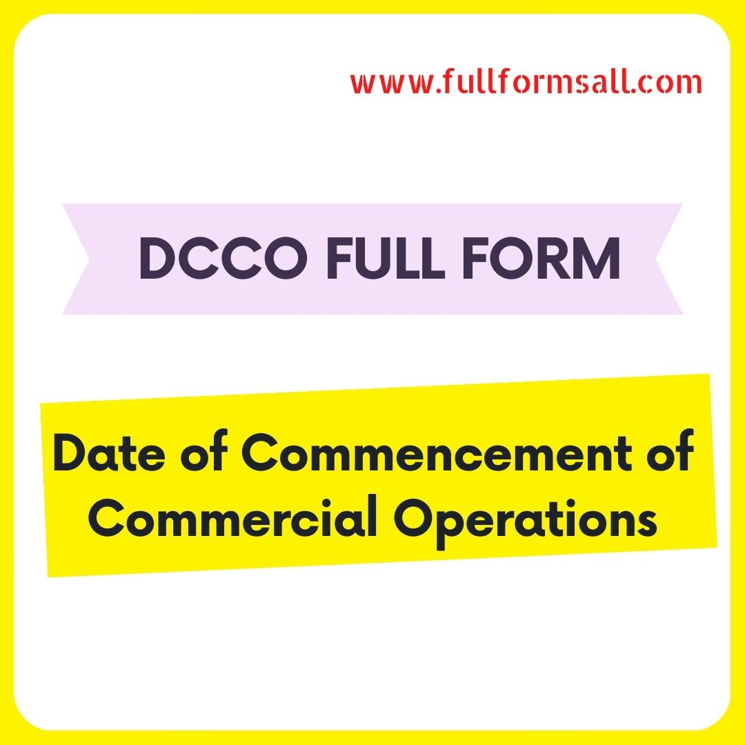 DCCO FULL FORM IN BANKING