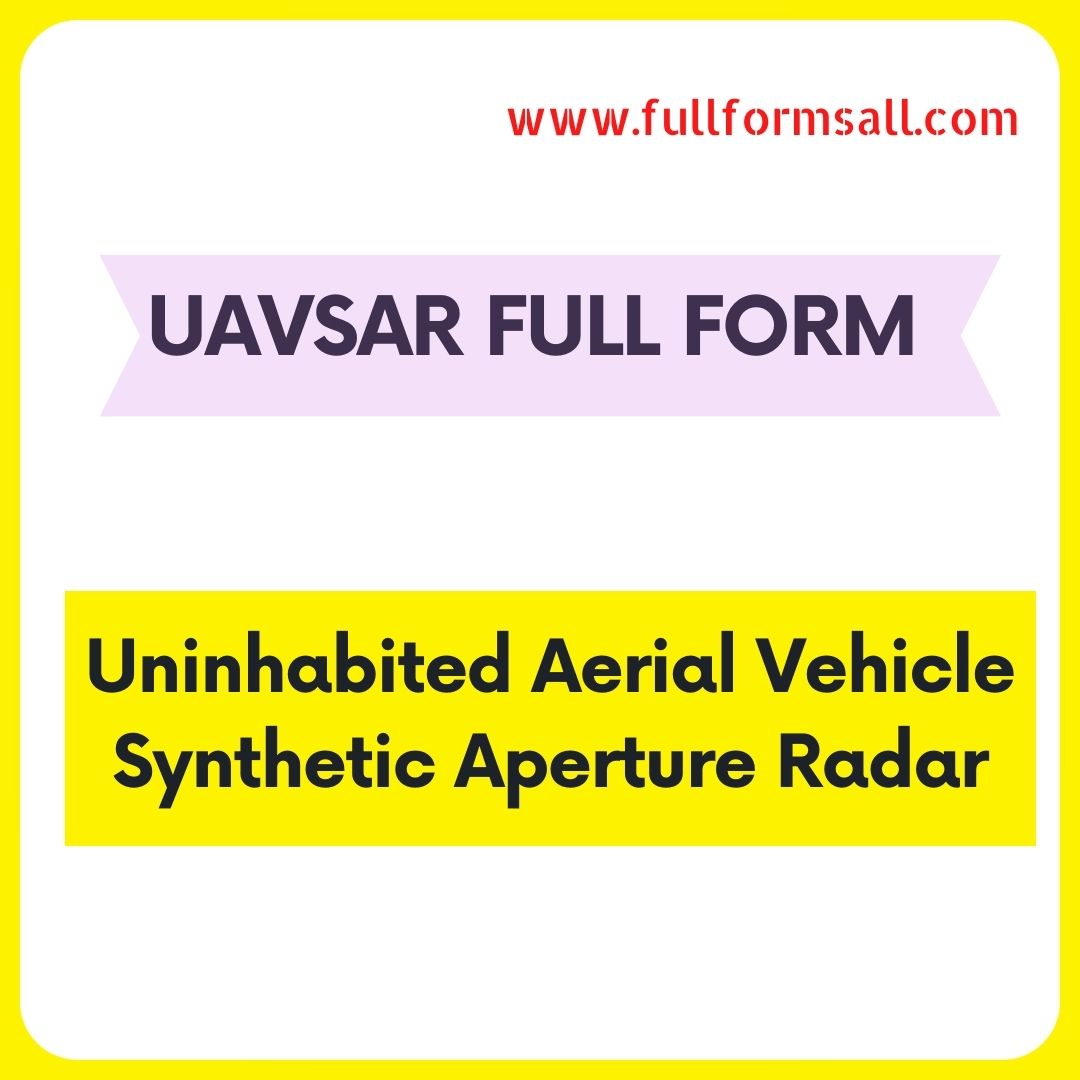 UAVSAR FULL FORM 