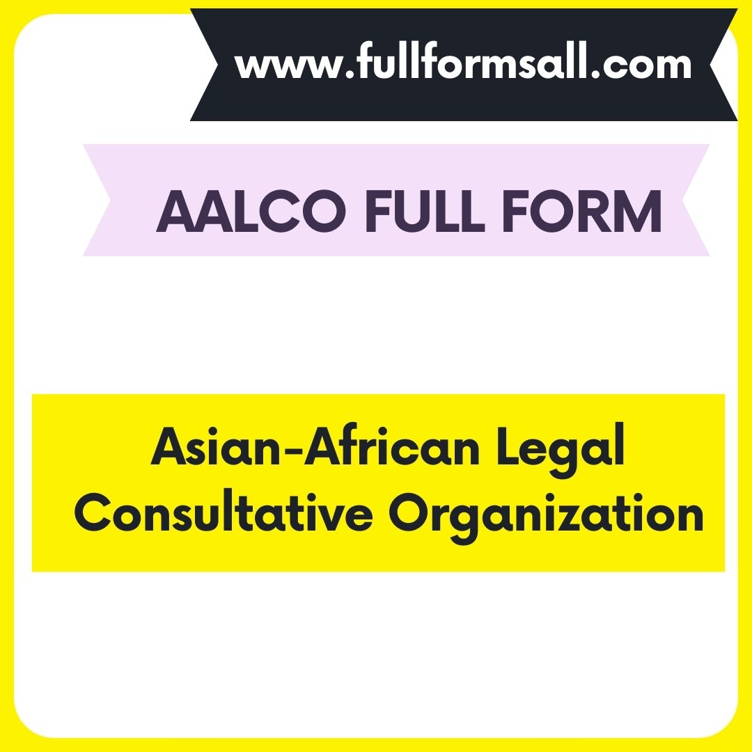 AALCO FULL FORM 