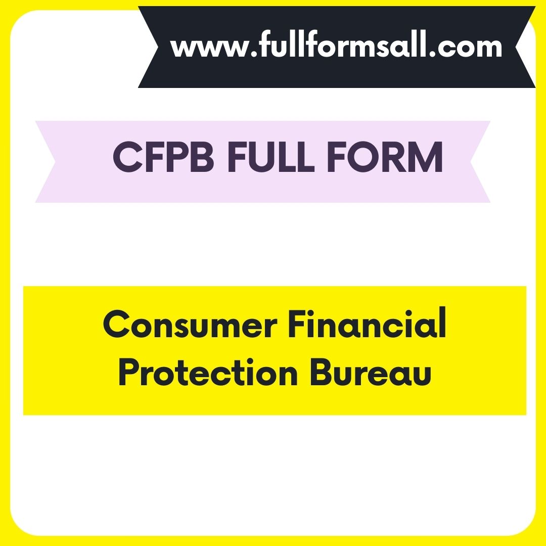 CFPB FULL FORM 