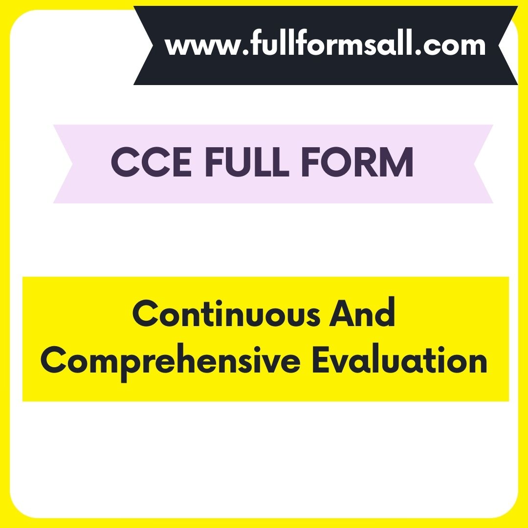 CCE FULL FORM